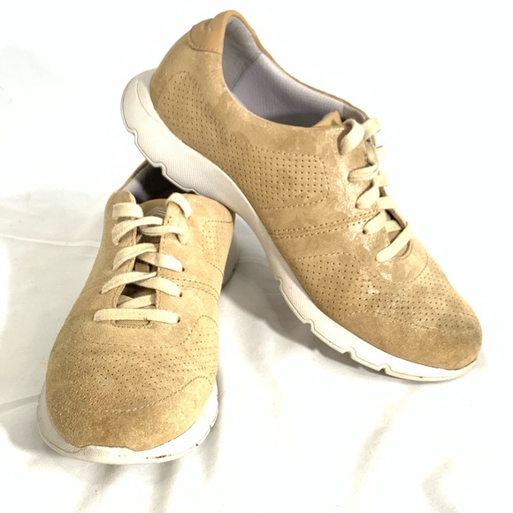 Dansko Shoes - DANSKO GOLD SHIMMER LEATHER SNEAKERS